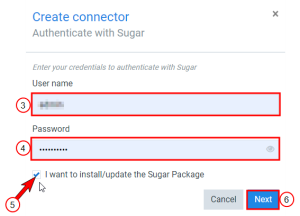 Creating Sugar Connector- Authenticate wtih Sugar